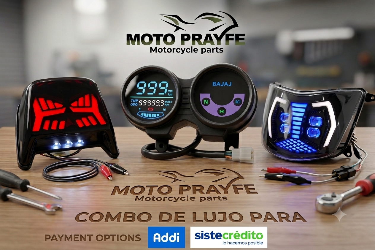 Combo Boxer Ct Farola Led + Tacometro + Stop Led