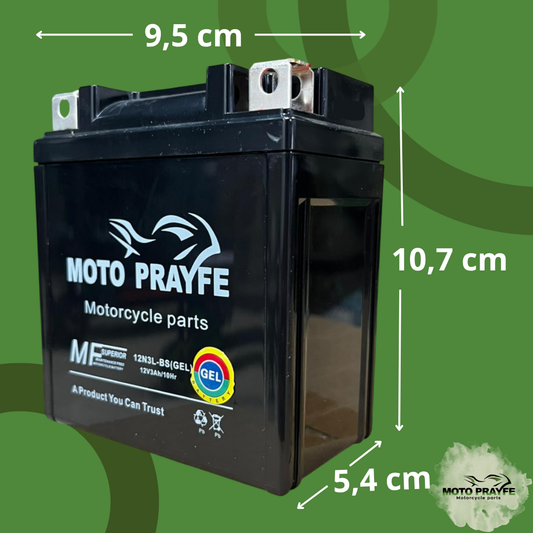 Batería Gel 12N3L — SOLO SIRVE PARA DT 125-175-XT 500