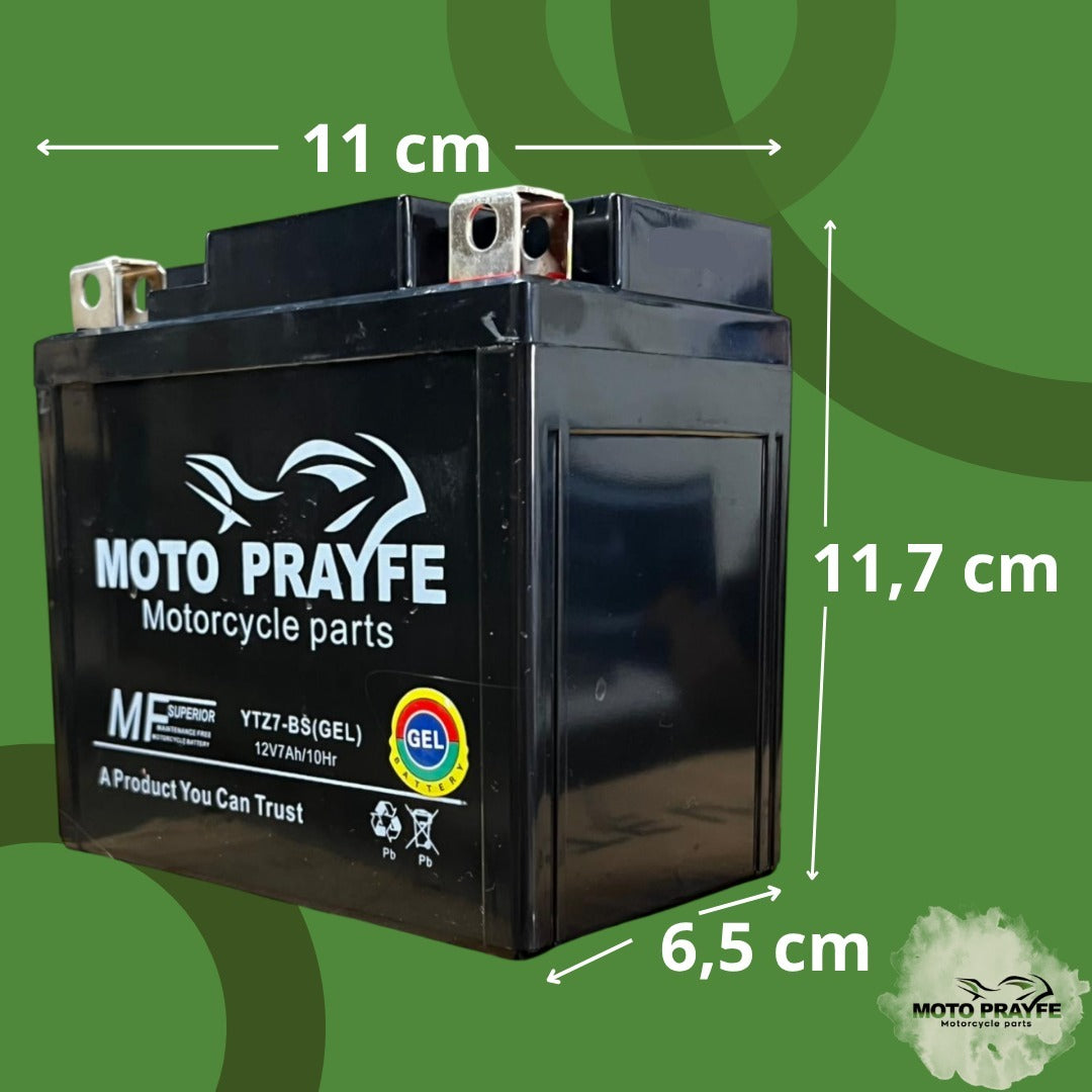 Batería Gel YTZ7V  —  NMAX 155 DEL 2016 - 2020, XR 300